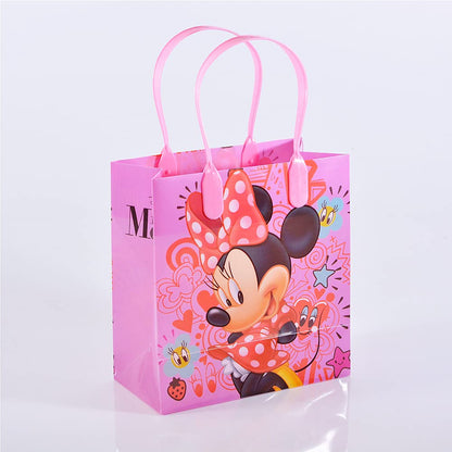12pc Disney Minnie Mouse Party Loot Bags Birthday Goody Fun Gift Bag Great for Birthday Party