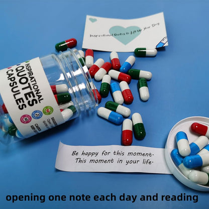 Infmetry Inspirational Quotes In Capsules Gifts For Women Unique Self Care Positive Affirmation Messages Gift For Her (Mixed Color Positive 50pcs)