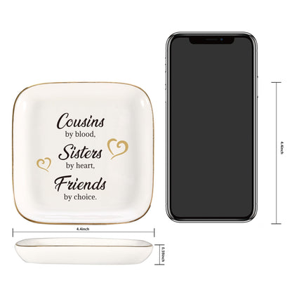 Ring Dish Jewelry Tray for Friend Mom Sister Maid of Honor,Birthday Mother's Day Christmas Gifts