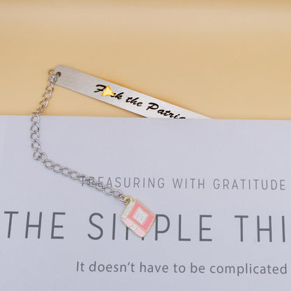 Feminist Gifts Bookmark for Women Girl Women's Rights Activist Inspirational Girls Power F the Patriarchy Gift for Sisters Female Friends Bookish Birthday Christmas Stocking Stuffers Keepsake
