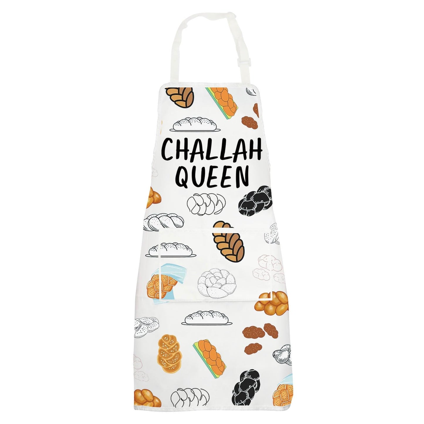 JNIAP Challah Apron Jewish Gifts Shabbat Shalom Apron Israel Gifts Challah Bread Aprons