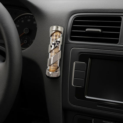 TALISMAN4U Protection CAR MEZUZAH with Travelers Prayer Scroll Hebrew Shadai Spiral Design Jewish Mezuza from Israel Jerusalem Art Judaica Gift