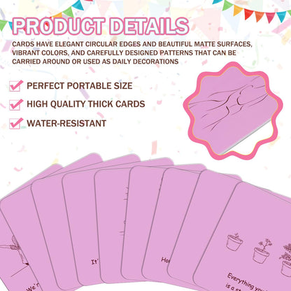 Positive Affirmation Cards for Women Inspirational Birthday Gifts for Music Lovers Motivational Cards for Game Nights Easter Mother’s Day Gifts (50pcs)