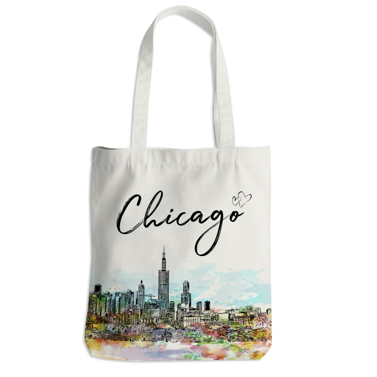 Watercolor New York Paris Chicago Nashville Italy California Lover Gifts Tote Bag Beach Bag Travel Souvenir Gift