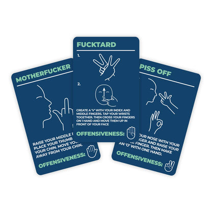 How To Swear In Sign Language Cards