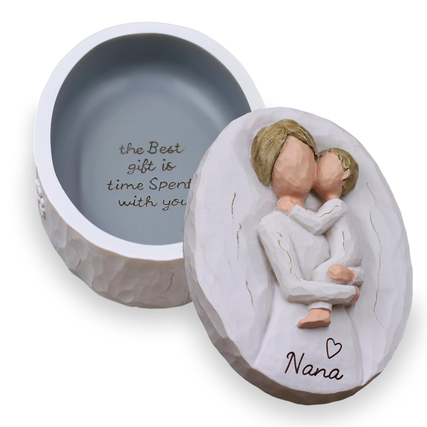 Nana Gifts for Grandma, Gifts for Nana for Birthday, Mother’s Day and Christmas, Sculpted Hand-Painted Keepsake Box
