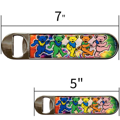 Grateful Dead™ Dancing Bear Magnetic Bottle Opener / 5" x 1" Tie-Dye Bottle Opener/Officially Licensed