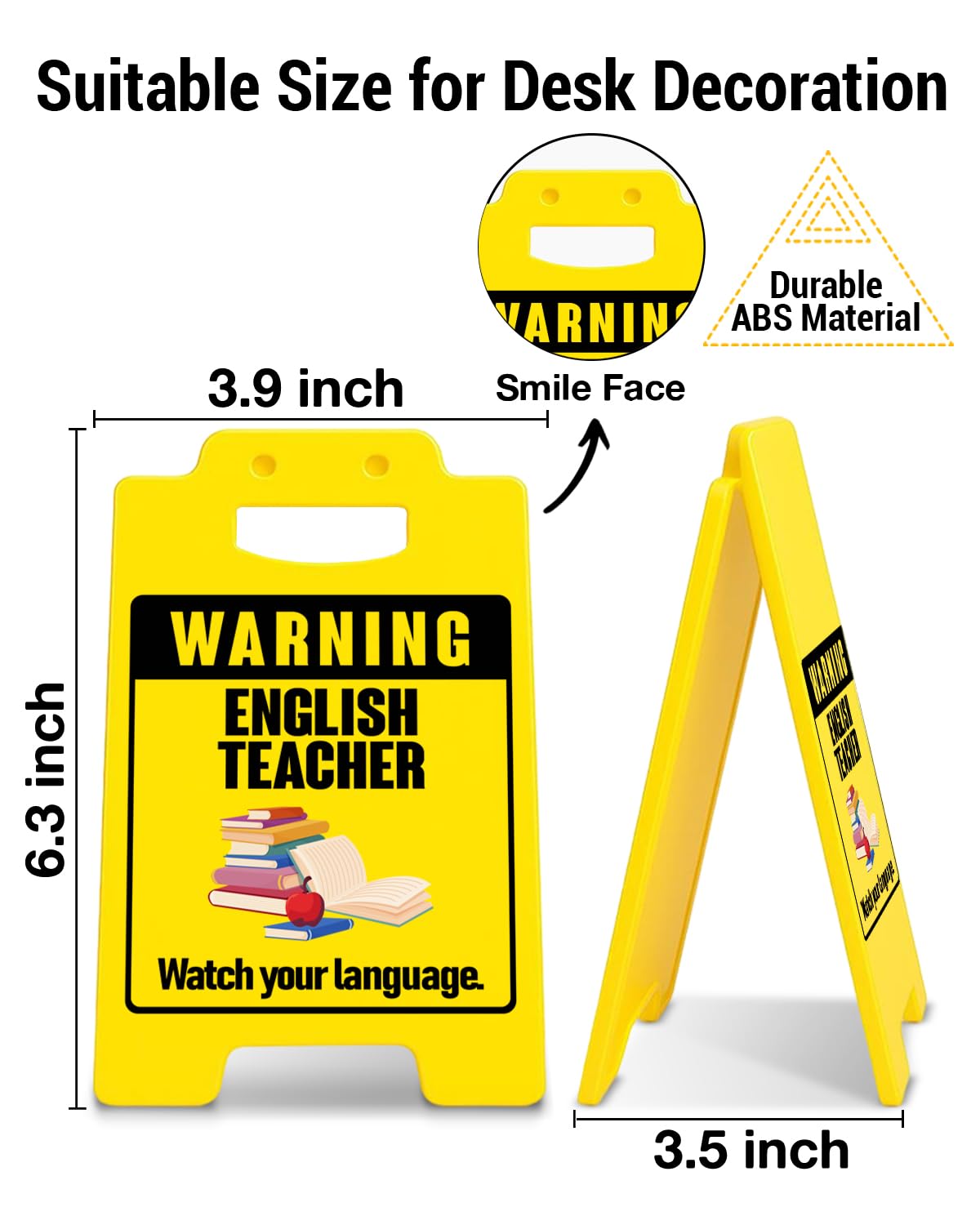 Funny English Teacher Office Decor Sign Watch Your Language Warning Sign for Classroom Office Decorations English Teacher Gifts