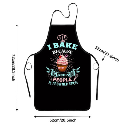 Baking Apron for Women I Baking Because People Is Frowned Aprons Gifts for Men Woman Family Friends