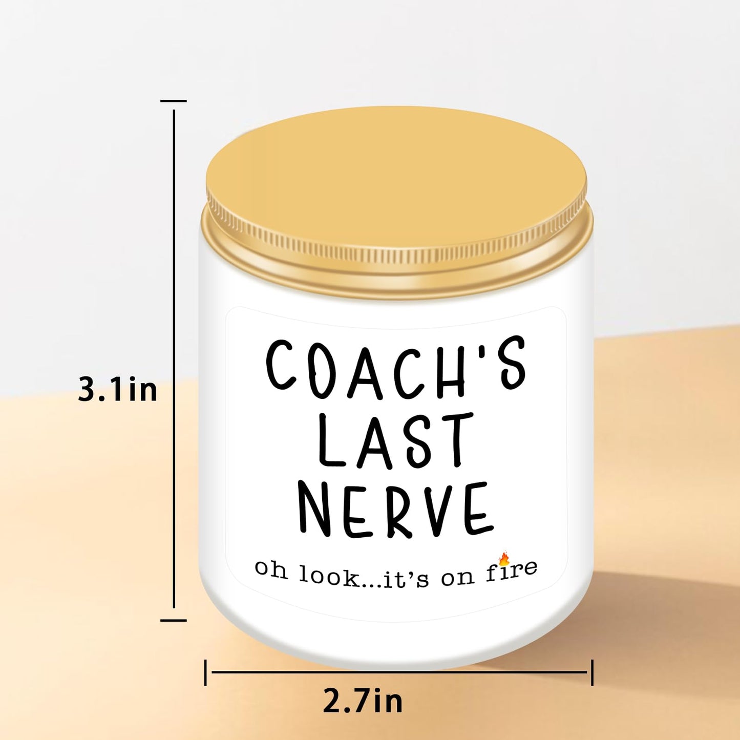 Coach Gifts for Women or Men, Appreciation Gift for Baseball Softball, Best Birthday Gift for Volleyball Hockey Coach, Coach’s Last Nerve, Lavender Scented Candles