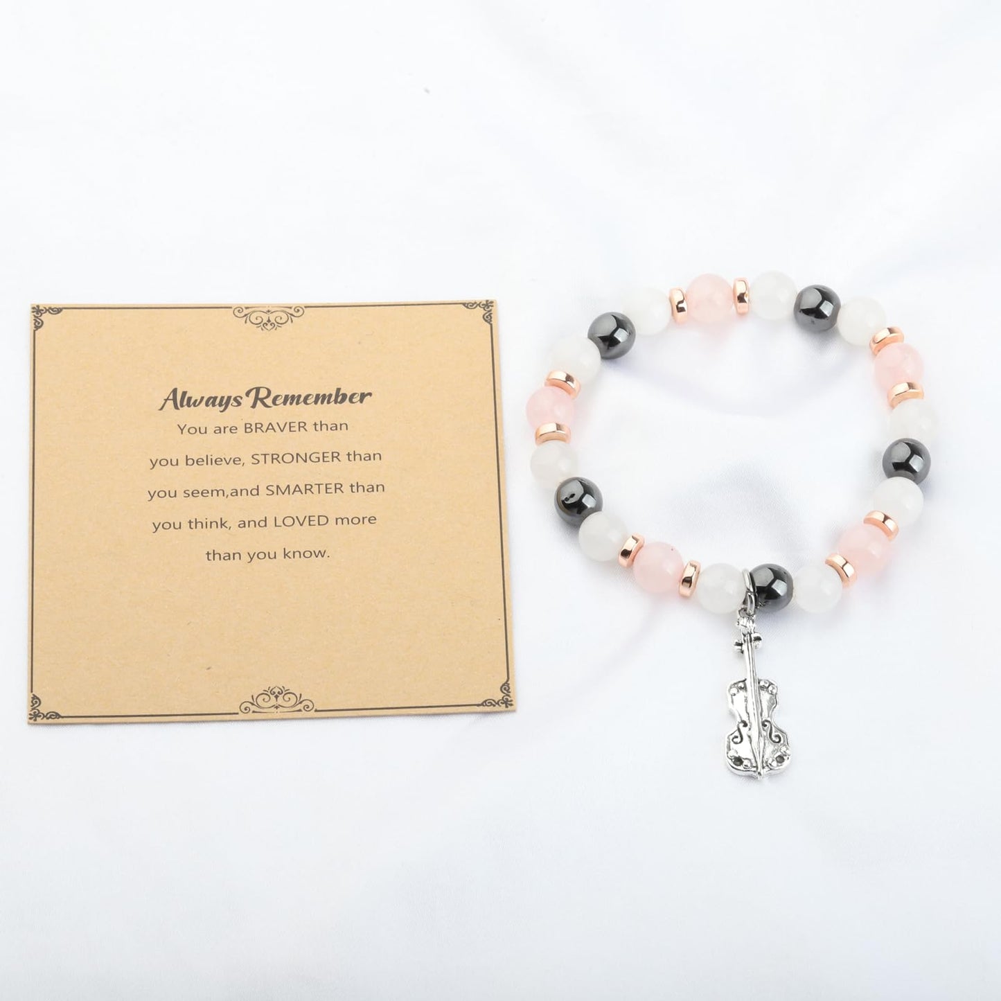 WSNANG Violin Charm Bracelet - Jewelry Gift for Violin Lovers & Music Enthusiasts