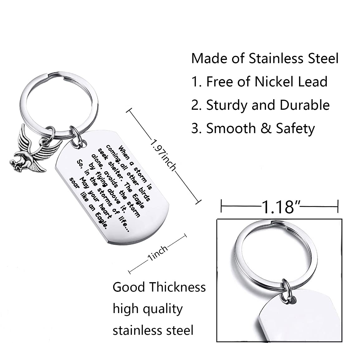 FustMW Eagle Scout Keychain - Court of Honor & Leader Gift