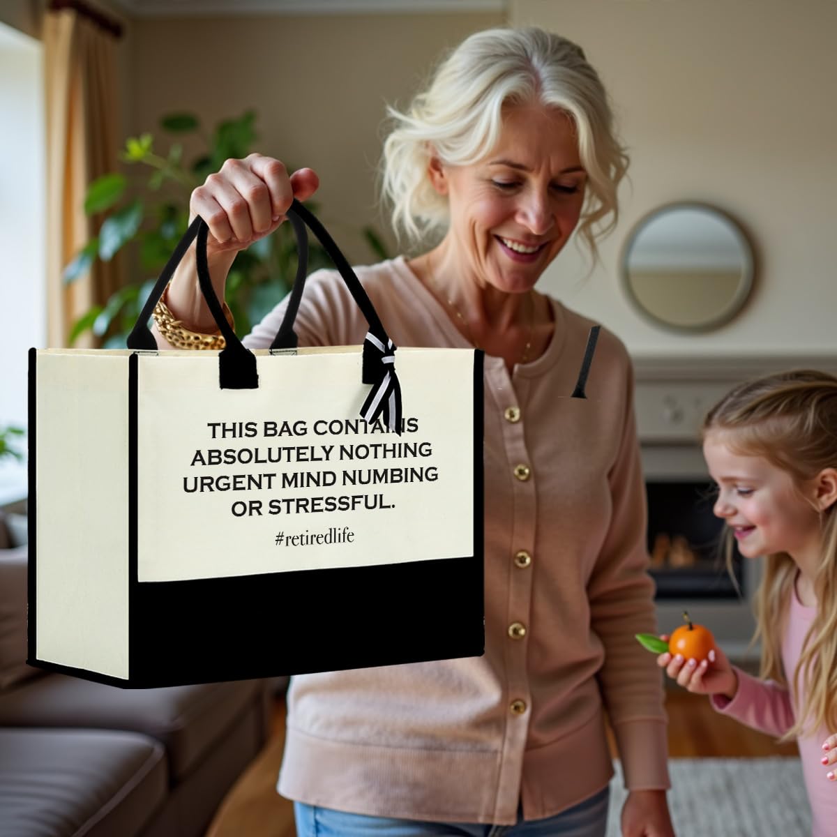 FORBIDDEN PAPER Retirement Gifts for Women Retirement Decorations Travel Gift Lake House Gifts BeachTote Bag