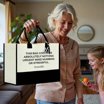 FORBIDDEN PAPER Retirement Gifts for Women Retirement Decorations Travel Gift Lake House Gifts BeachTote Bag