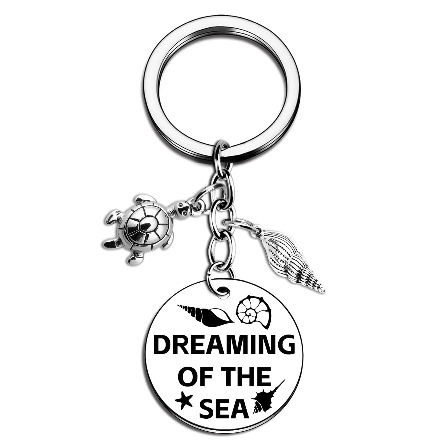 Ikacvb Beach Gifts For Women Friend Unique Ocean Gifts For Beach Lovers Woman Girls Summer Beachy Themed Gift Ideas Conch Turtle Keychain Accessory Birthday Graduation Stuff