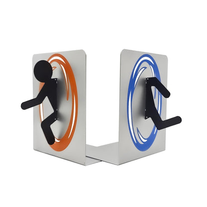 Heavy Duty Metal Portal Bookend, Creative Gift for Game Lovers