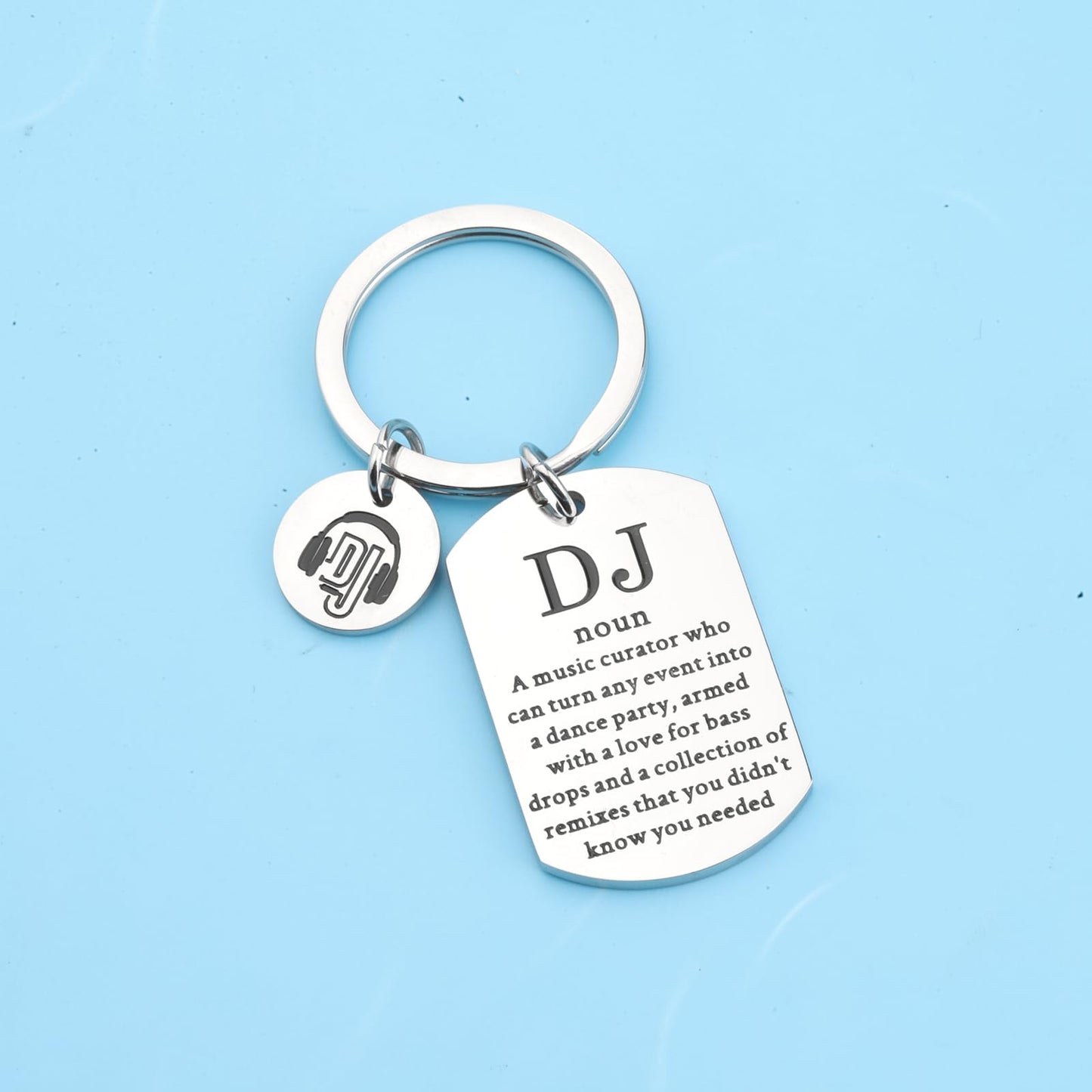 FAADBUK DJ Keychain - Disco DJ Appreciation Gift