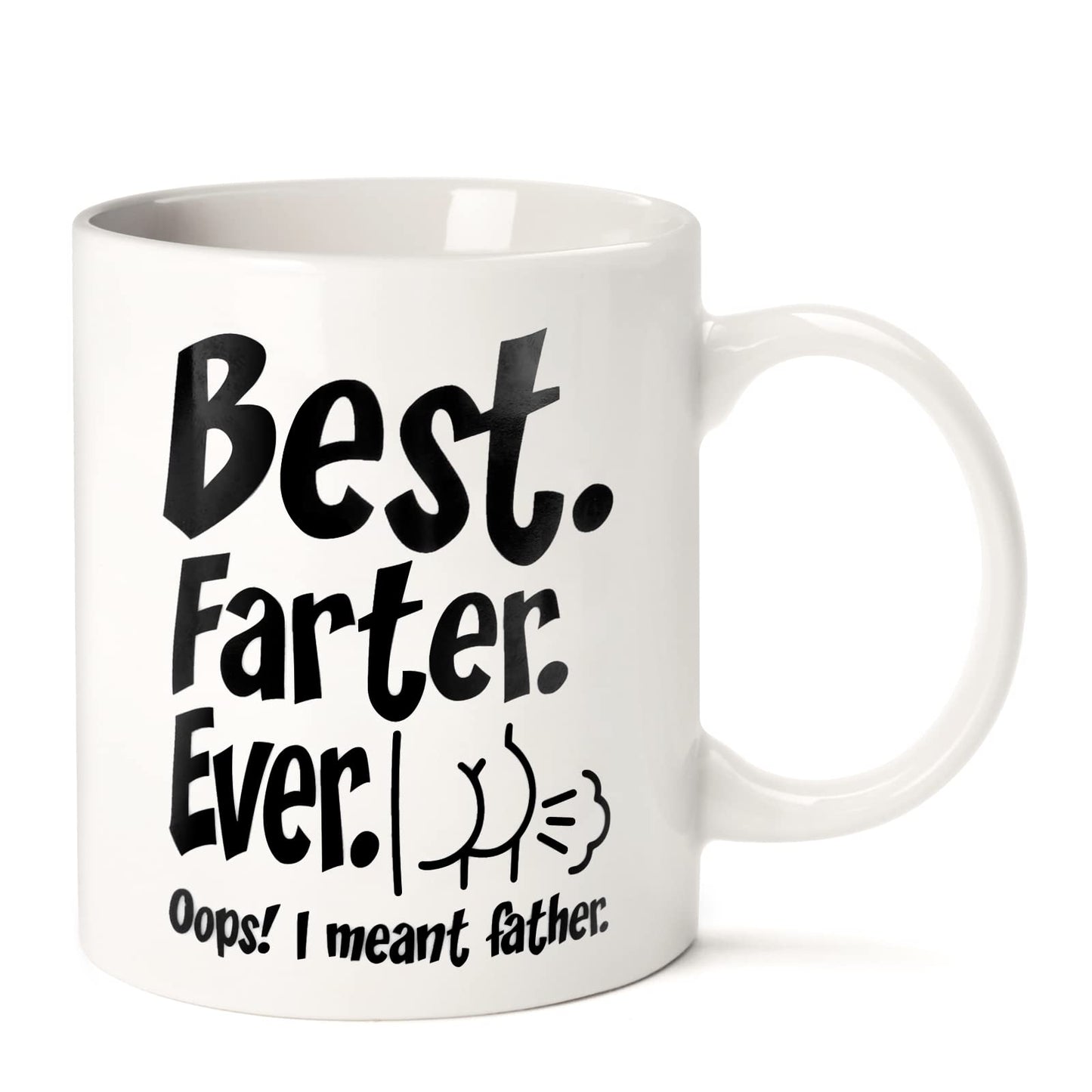 Fathers Day Funny Gifts for Husband Dad Him from Daughter Son Kids Wife - 11 OZ Ceramic Coffee Mug - Stocking Stuffers for Christmas Xmas,Birthday, Anniversary Gag Presents Ideas for PaPa Step Dad
