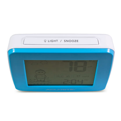 AcuRite What-to-Wear Weather Station with Alarm Clock, Time, Date, and Wireless Outdoor Sensor for Hyperlocal Forecast and Outdoor Temperature (00777)
