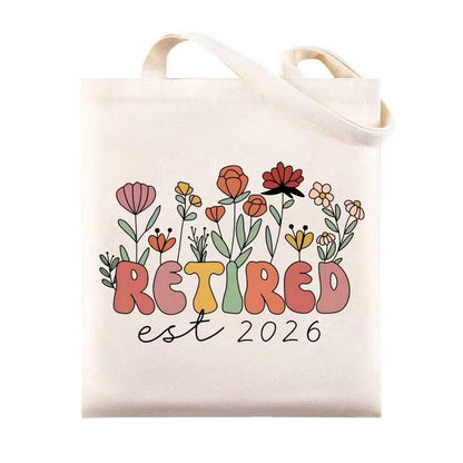 Retirement Gift for Woman 2026, Cool Retirement Gifts for Women, Canvas Tote Bag Best Gifts