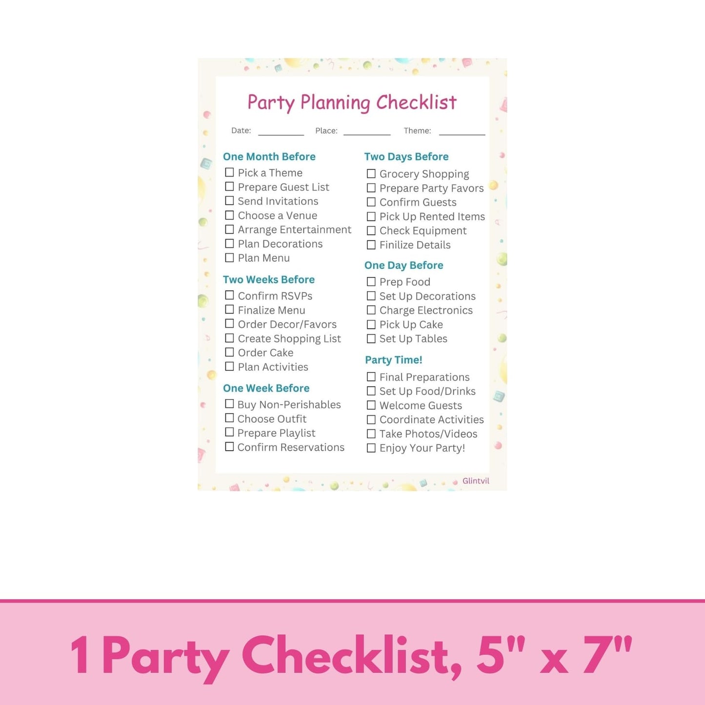 Unique Barbie Party Bags - Barbie Party Decorations - 24 Goodie Bags, Checklist - 24 Guests - Birthday Decorations