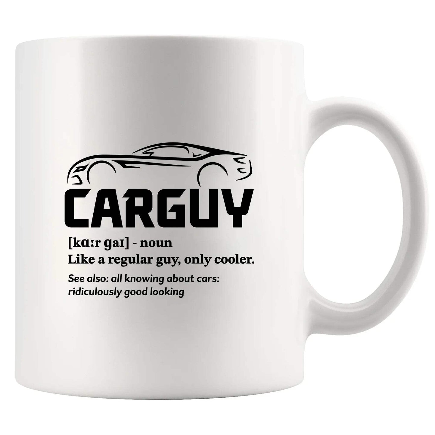 Car Guy Definition Mug Car Lover Gifts For Men Husband Boyfriend Dad Brother Uncle From Wife Girlfriend Mom Car Mechanic Racer Coffee Ceramic Mug 11 oz White