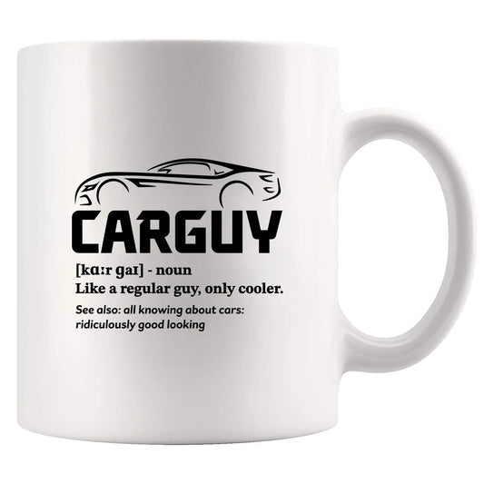 Car Guy Definition Mug Car Lover Gifts For Men Husband Boyfriend Dad Brother Uncle From Wife Girlfriend Mom Car Mechanic Racer Coffee Ceramic Mug 11 oz White