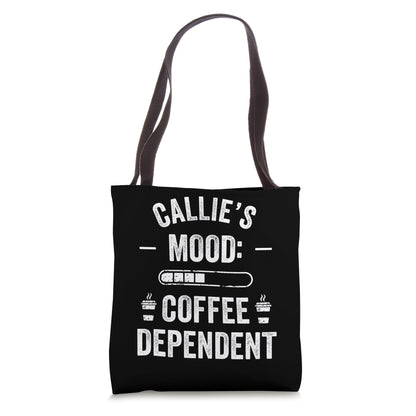 CALLIE Personalized Cute Coffee Girls CALLIE Name Tote Bag