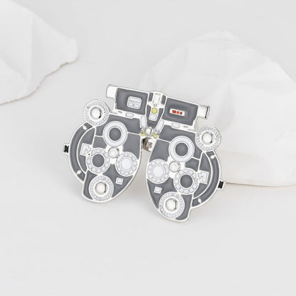 Medical Optometrists Enamel Brooch Ophthalmology Vision Test Optometry Pin Jewelry for Doctor Nurse Backpack Lapel Badge