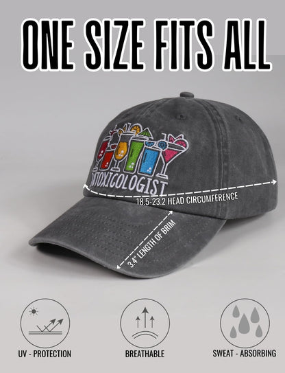 InnoBeta Bartender Gifts for Men Women, Bartender Cap Embroidered Adjustable Hat Gifts Accessory for Birthday & Christmas Grey