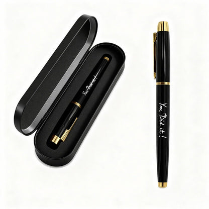 Master's Degree Graduation Gifts - Engraved Graduation Gel Pen & Case - Congrats Graduate Keepsake Pen Gift for Master Student MBA MS MA & MFA Graduates