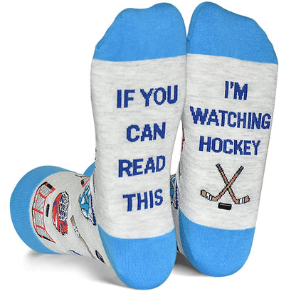 If You Can Read This Funny Socks, Novelty Beer Hockey Golfing Gaming Racing Pickleball Lovers Christmas Gift
