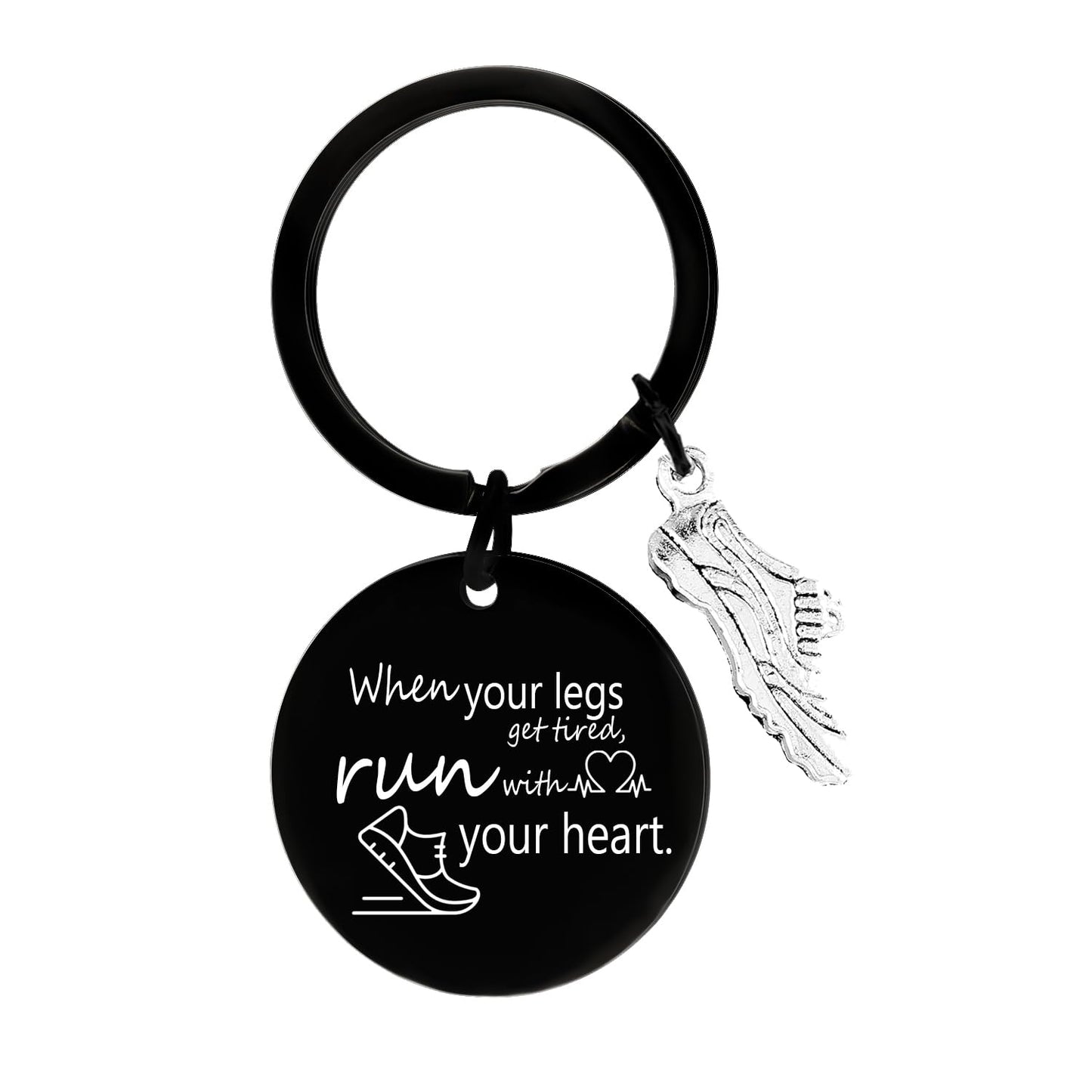 MADHAHEFU Runner Keychains Gifts Cross Country Running Gifts for Runners Christmas Birthday Gift