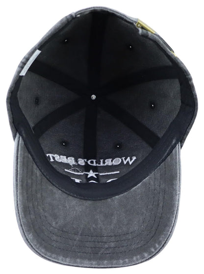 World's Best Dad Papa Pappy Grandpa Pops Papaw Hat for Men, Funny Adjustable Cotton Embroidered Father Baseball Cap