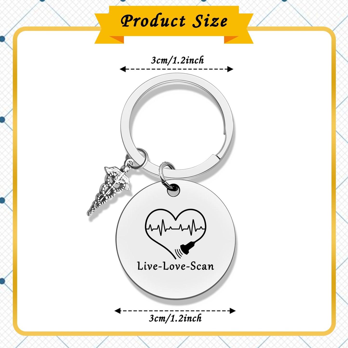 Sonographer Gifts for Women Men Sonographer Appreciation Gift Sonography Tech Gifts Ultrasound Tech Keychain Medical Sonogram Gift Radiologist Gift Sonographer Keychain Ultrasound Gift Ideas