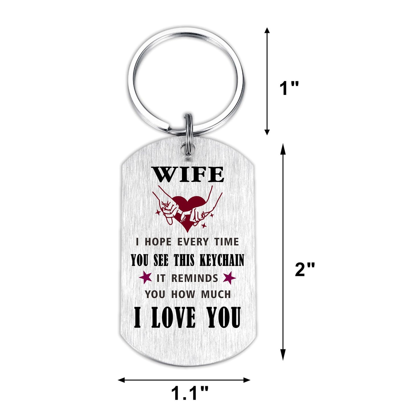 Viayen Mother's Day for Gifts Wife from Husband, Gifts for Wife Birthday Just Because Anniversary Valentines Day Keychain