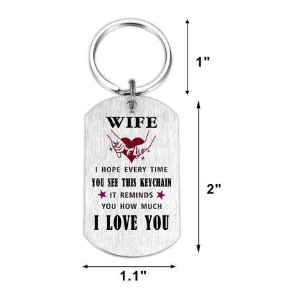 Viayen Mother's Day for Gifts Wife from Husband, Gifts for Wife Birthday Just Because Anniversary Valentines Day Keychain