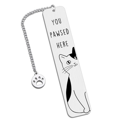 Cat Gifts for Women, Cat Lover Gifts for Women Men Reader, Graduation Gift for Her Him, Cute Bookmarks for Cats Mom Dad Girl Boy, Birthday Gift for Book Lovers, Bookish Gift Reading Accessories