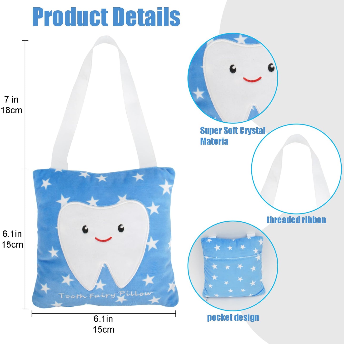 Tooth Fairy Pillow With Pocket | Gifts | Tooth Holder | Bag