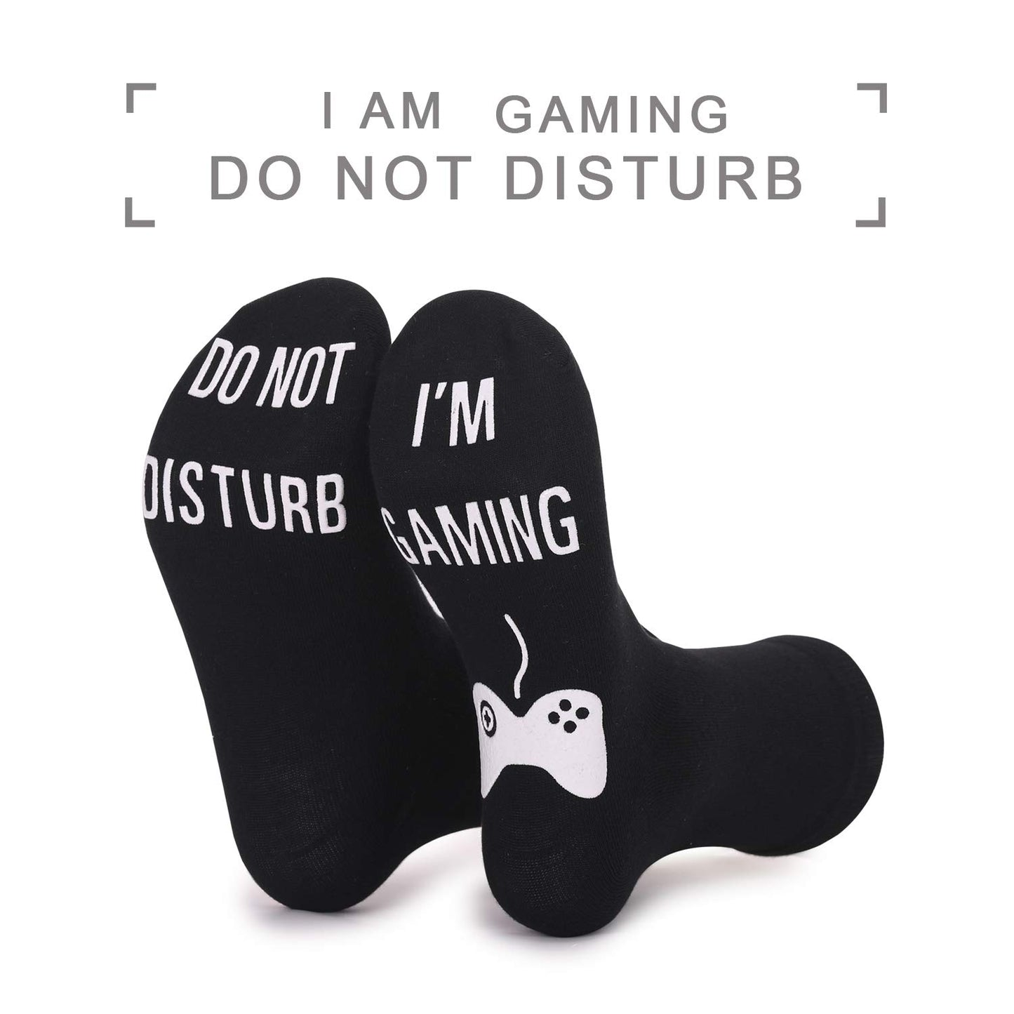 NDLBS Funny Christmas Gifts Novelty Gaming Socks Christmas Stocking Stuffers for Men Teens Boys Kids Him Adult Xmas Gifts