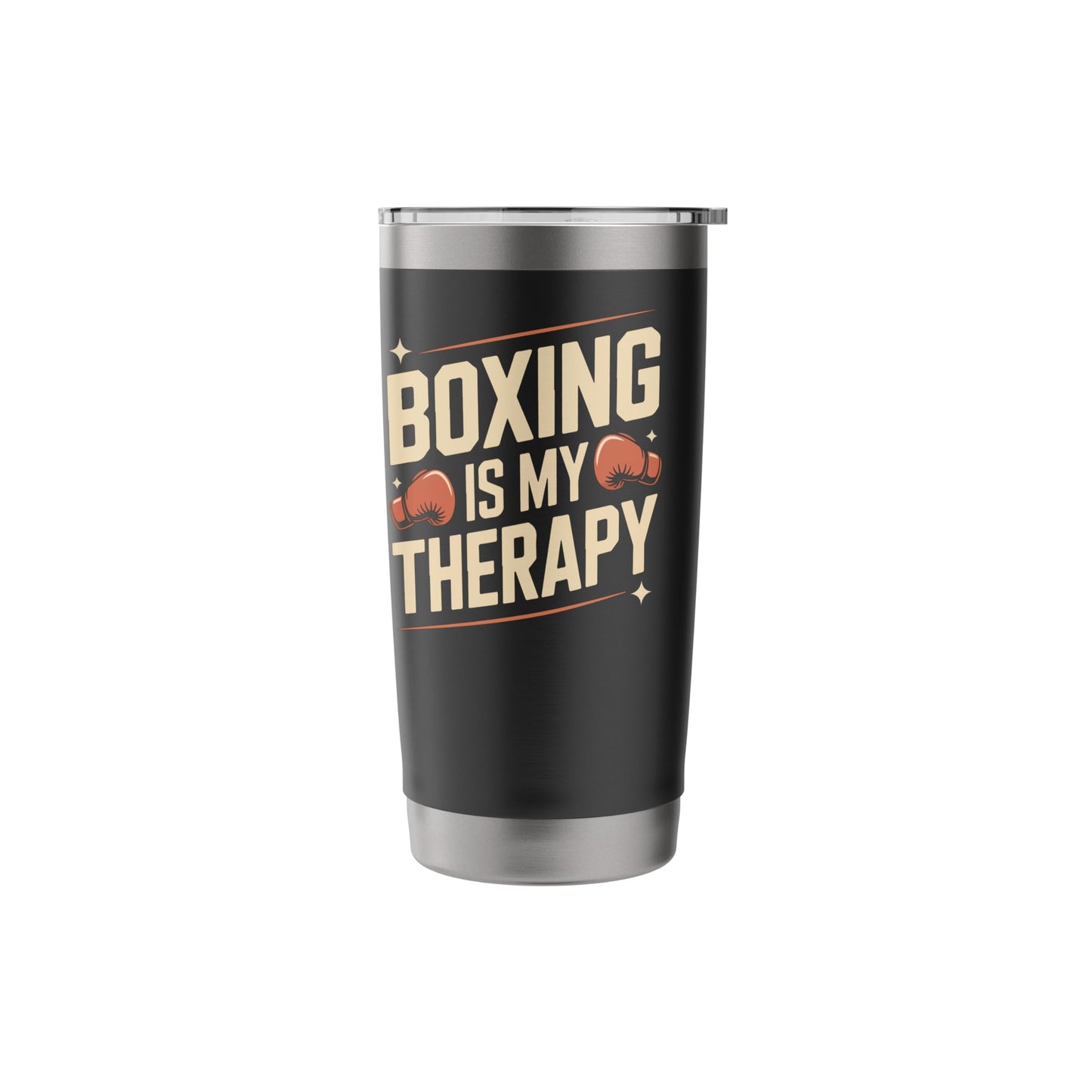 Boxing Boxing Is My Therapy Stainless Steel Insulated Tumbler