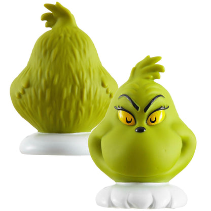 Grinch Dr.Seuss Squishy Night Light 6" Soft LED Mood Lamp for Christmas Decor, Kids Bedrooms, Collectors & Gift Giving