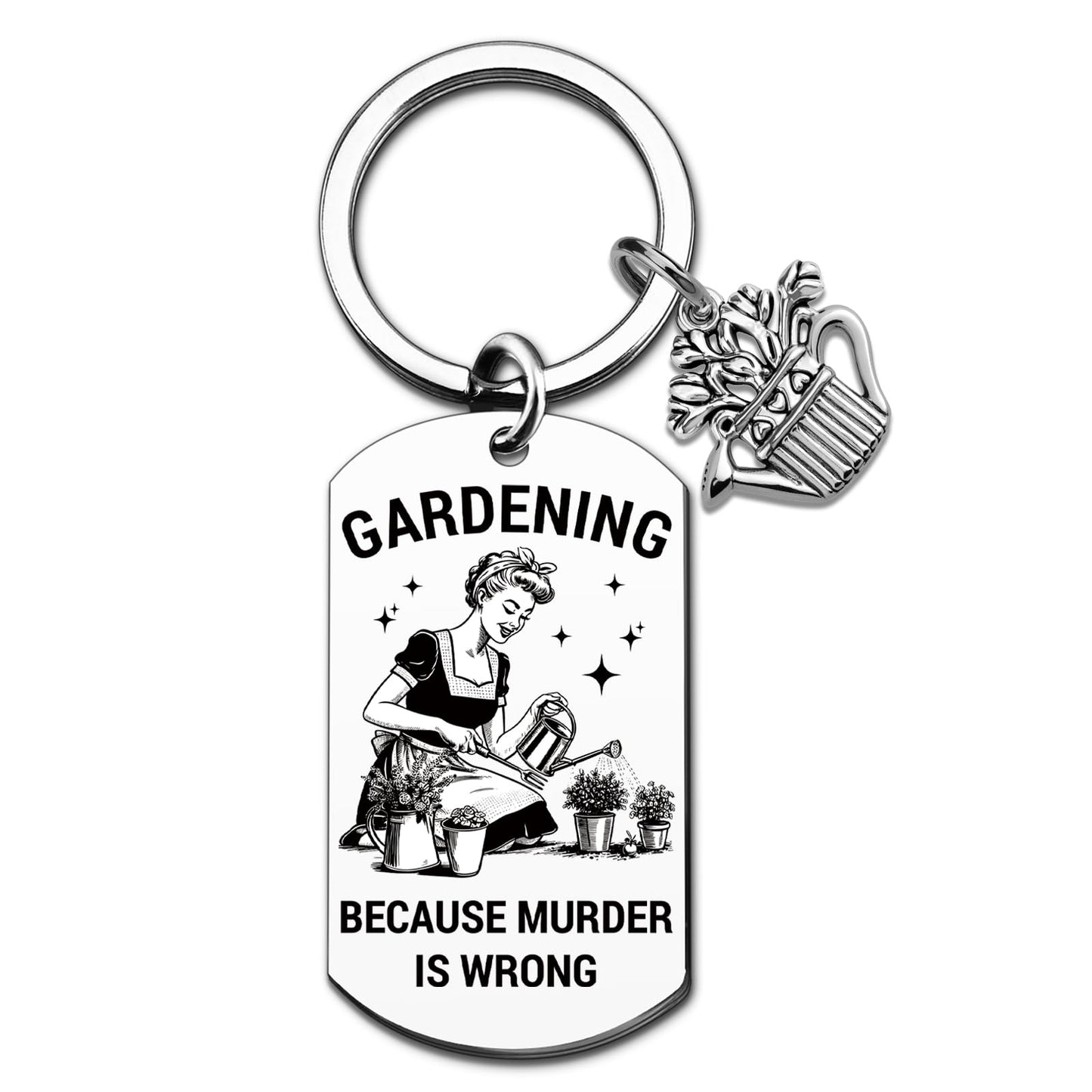 Funny Gardening Gifts for Women Unique Garden Decor Accessories Weird Stuff Birthday Christmas Retirements Gifts for Mom Nana Garden Keychain for Gardeners