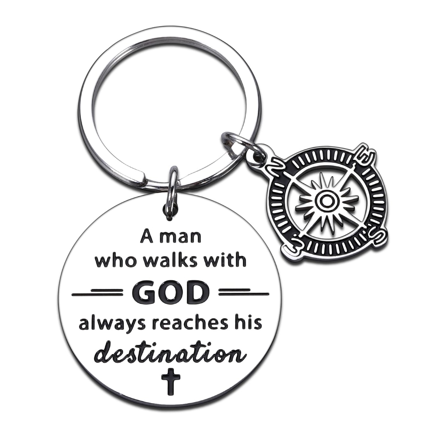 Baptism Gifts for Men & Boys - Catholic Gifts for Men Boy Baptism Gift Keychains Easter Basket Stuffers Christian Gift for Mens Catholic Confirmation Gif T for Teenage Boys Adults Faith Based Giftt