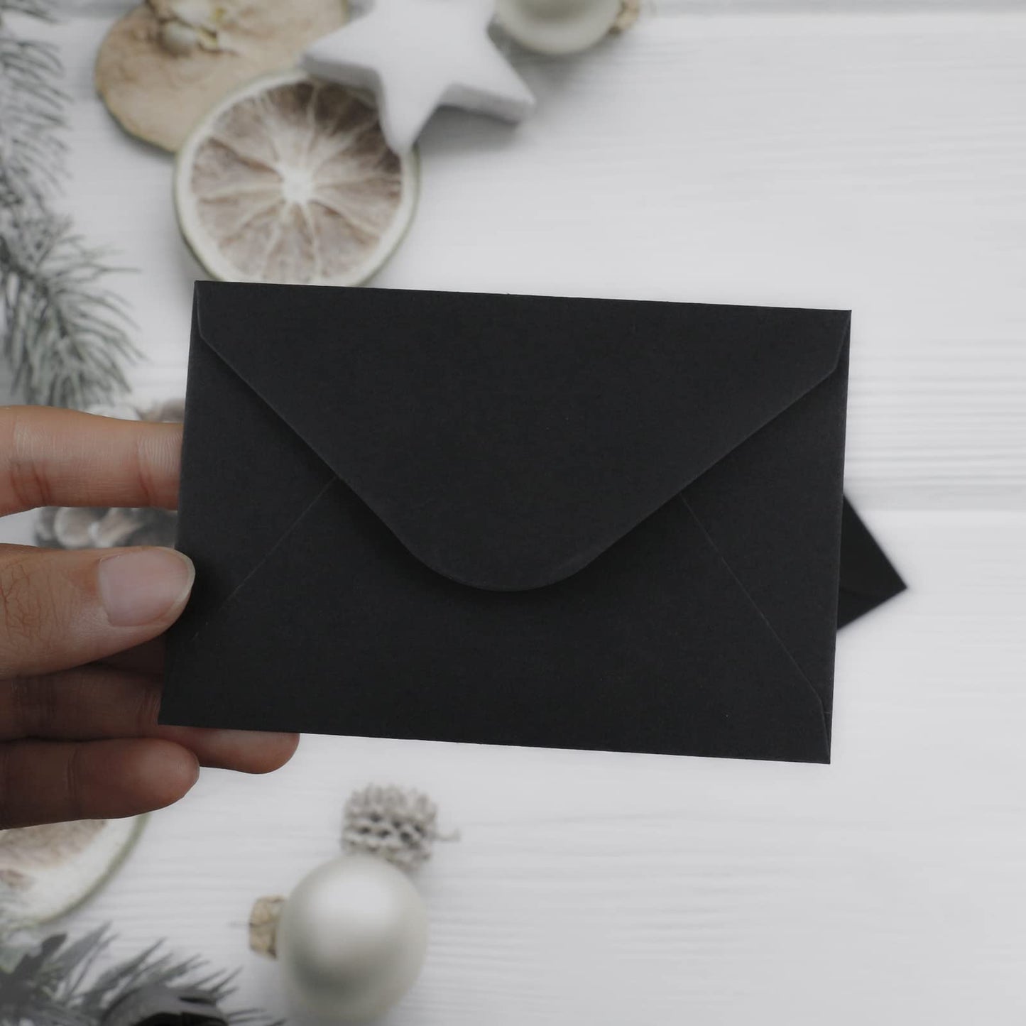 150 Packs of Gift Card Envelopes, Black Mini Envelopes, Gift Card Holder, Business Card Envelopes (4"x2.75") (black)