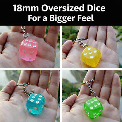 1 Dozen Bunco Dice Key Chains - Perfect for Bunco Night Gifts, Prizes, Casino-Themed Wedding Favors, and Party Supplies