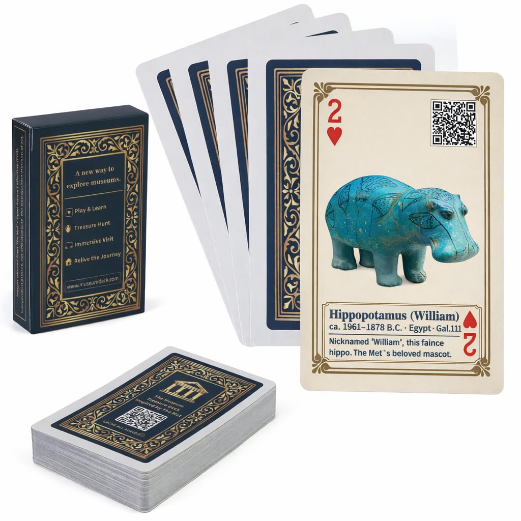 merryhome Arts of Playing Cards with QR Audio Guides - The Metropolitan Museum of Art x Discover Art & Play Cards | Themed Playing Cards | Museum Decks | Unique Gift for Art Lovers & Travelers