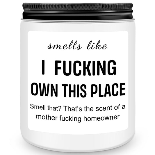 Homsolver House Warming Gifts New Home, Funny Housewarming Gifts for Women, Men, Neighbor, New Homeowner, Apartment, House Warming Party Lavender Candles Decor Gift Ideas