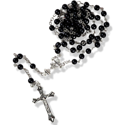 Needzo Boys First Communion Gift Set, Snap Wallet with Scapular, Rosary, Lapel Pin, and Mass Book, All in One, 4 Items