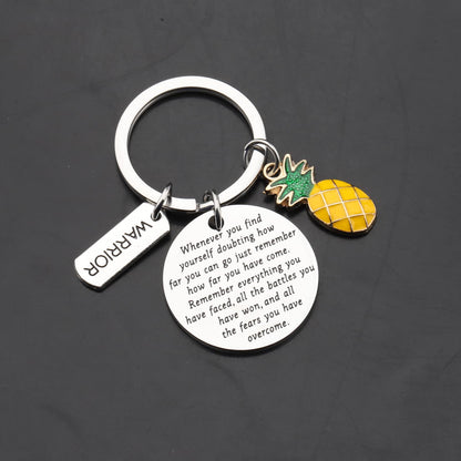 Lywjyb Birdgot Pineapple Gifts IVF Warrior Pineapple Keychain Encouragement Gift for Women